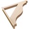 Ekena Millwork 6-in W x 48-in D x 48-in H Funston Block Rough Cedar Woodgrain TimberThane Outlooker, Primed Tan OUTUR060X48X48FST44RCPR - alternate 3